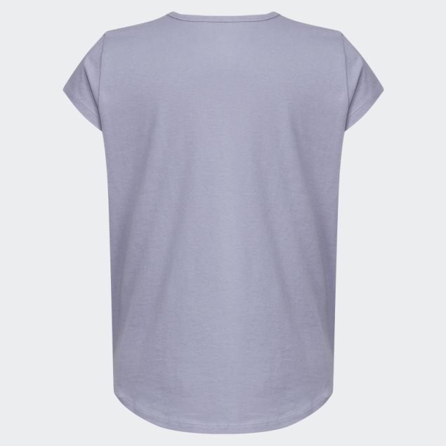 Camiseta Ss Essential Adidas Plata Violeta