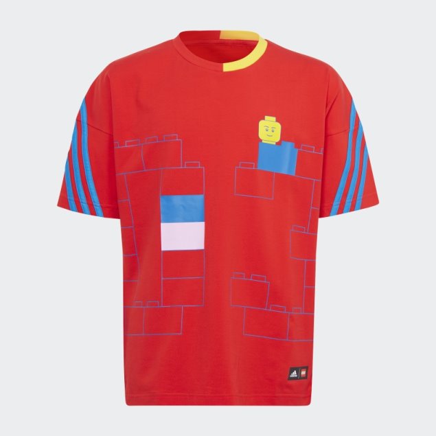 Camiseta Adidas X Classic Lego Roja Caliente