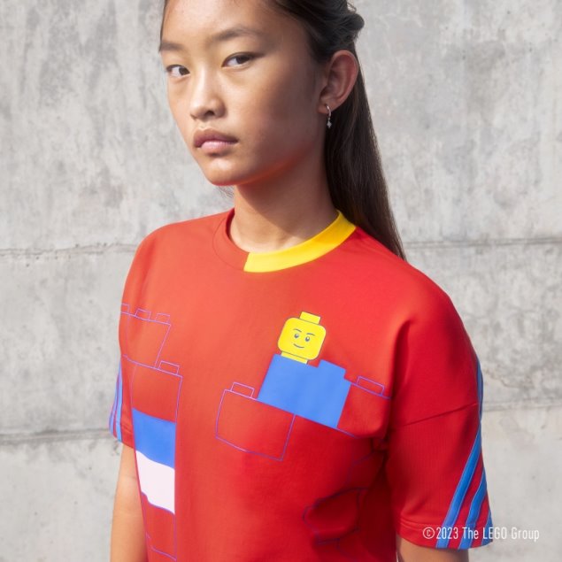 Camiseta Adidas X Classic Lego Roja Caliente