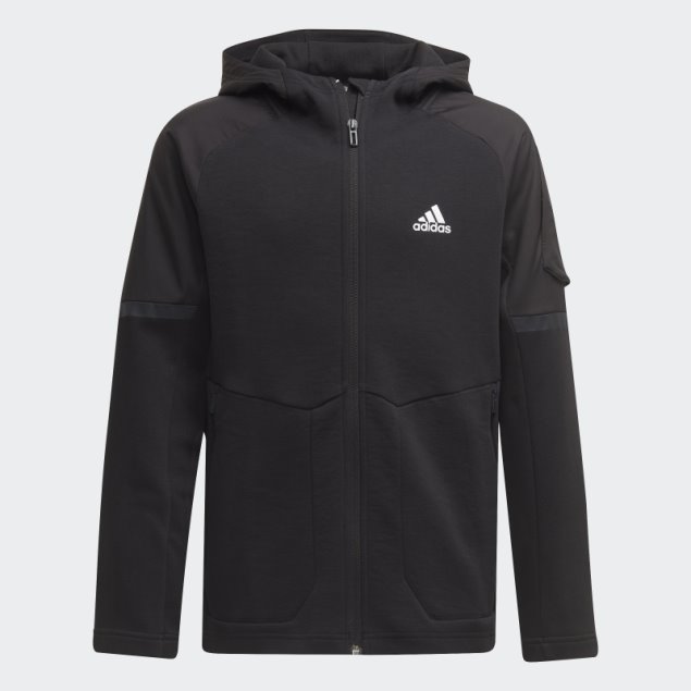 Diseñado Para Gameday Sudadera Con Cremallera Completa Adidas Negro