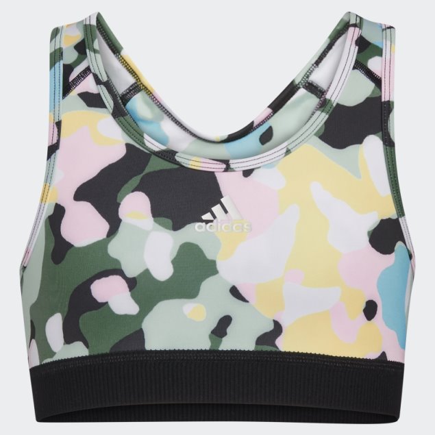 Sujetador Techfit Allover Print (talla Grande) Blanco Adidas