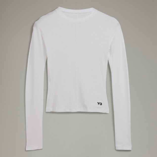 Adidas Y-3 Camiseta Ajustada De Manga Larga