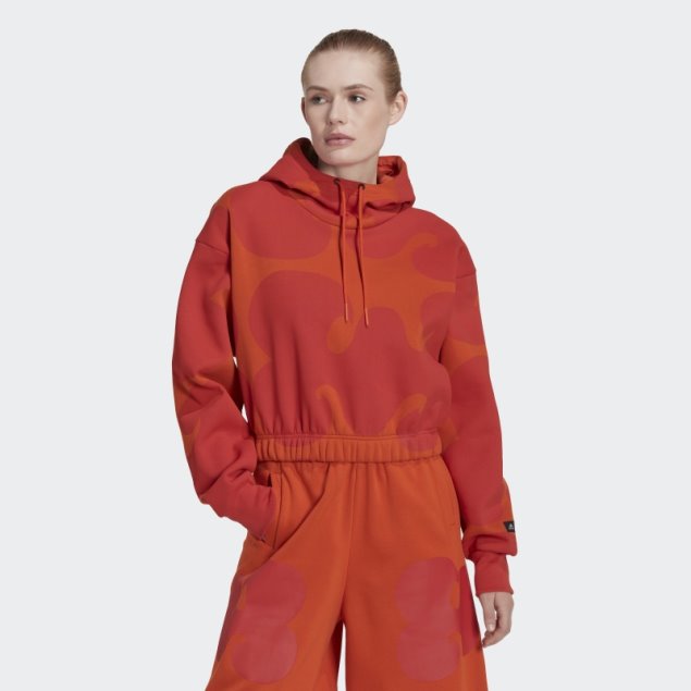 Sudadera Corta Marimekko Naranja Adidas