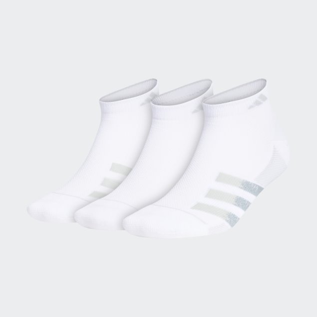 Calcetines Superlite Rayas Corte Bajo 3 Pares Adidas Blanco