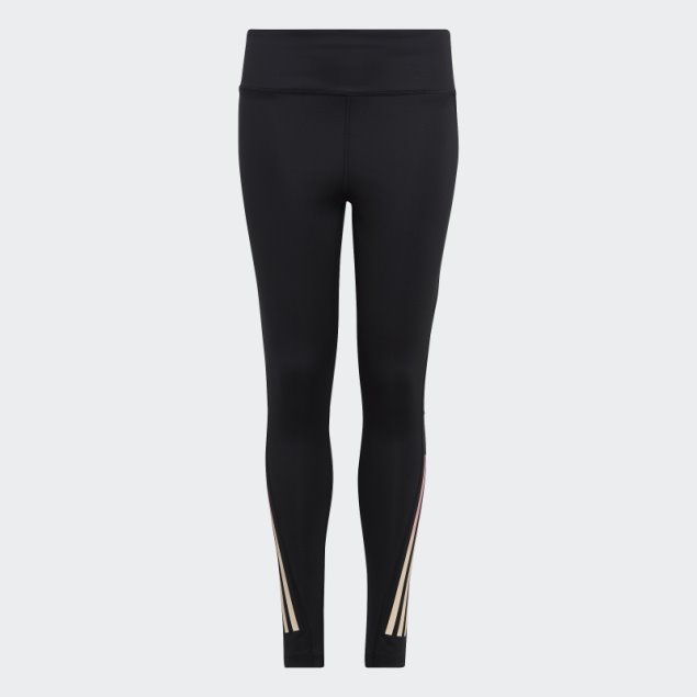 Adidas Aeroready 3-stripes High-rise 7/8 Leggings Con Bolsillo Optime Negro