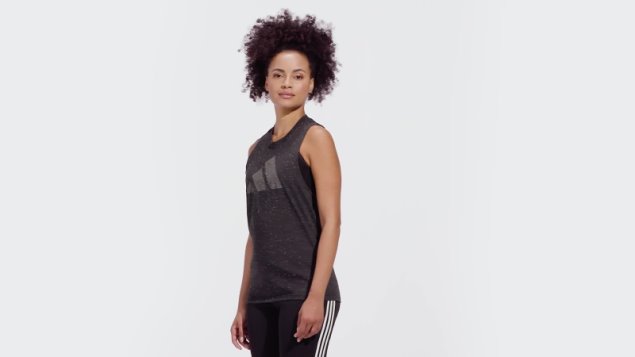 Camiseta Sin Mangas Future Icons Winners 3.0 Black Melange Adidas