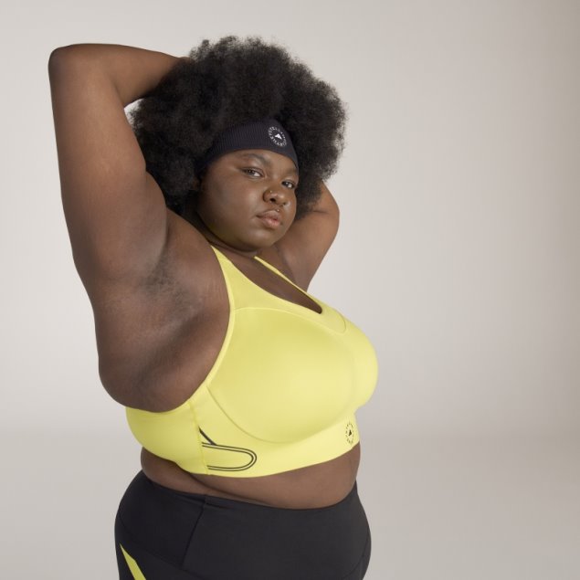 Sujetador Deportivo Adidas By Stella Mccartney Truepace High Support - Talla Grande Amarillo Shock Moda