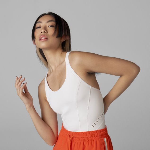 Blanco Adidas Por Stella Mccartney Truepurpose Camiseta Sin Mangas De Moda