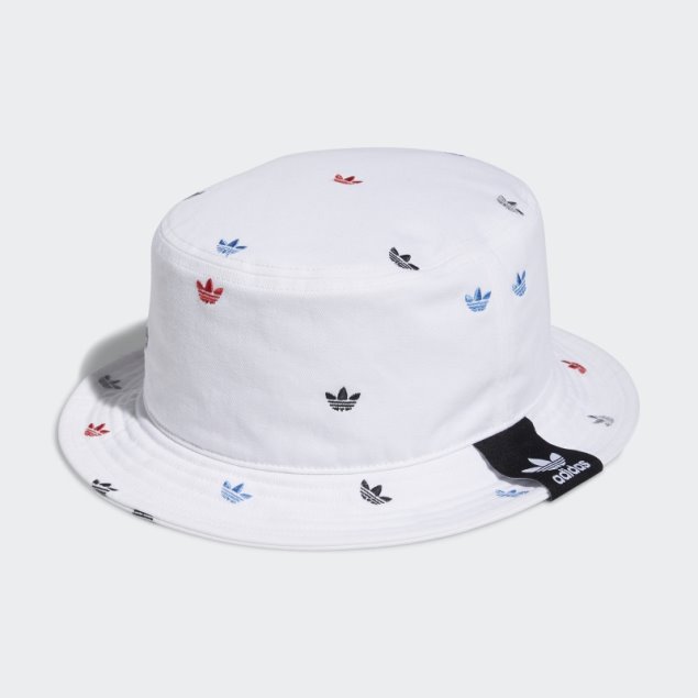 Sombrero De Pescador Blanco Allover Print Trefoil De Adidas