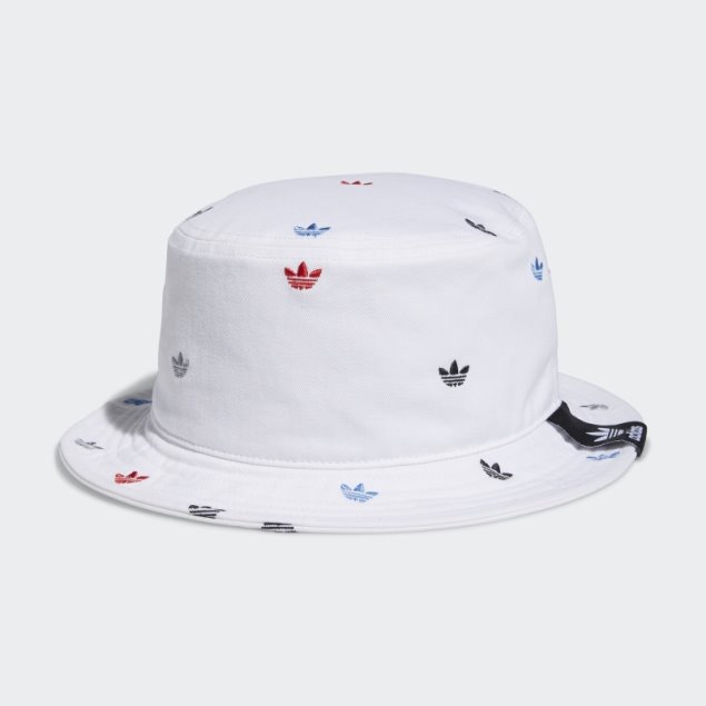 Sombrero De Pescador Blanco Allover Print Trefoil De Adidas