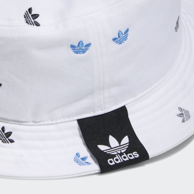 Sombrero De Pescador Blanco Allover Print Trefoil De Adidas