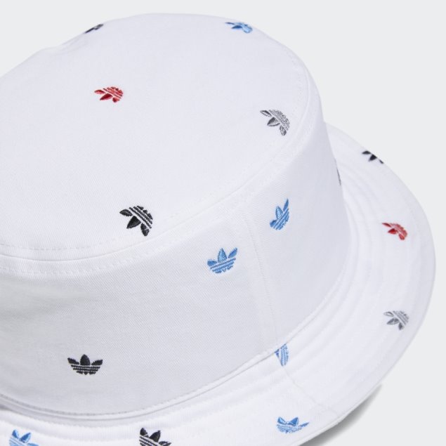 Sombrero De Pescador Blanco Allover Print Trefoil De Adidas