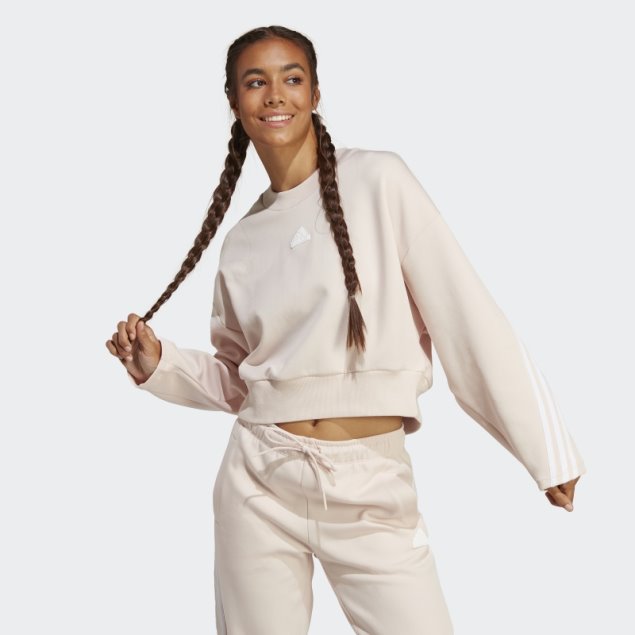 Sudadera Adidas Future Icons 3 Rayas Cuarzo