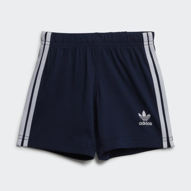 Adidas Night Indigo Trefoil Shorts Camiseta Set