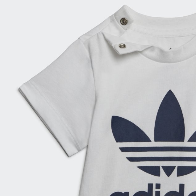 Adidas Night Indigo Trefoil Shorts Camiseta Set