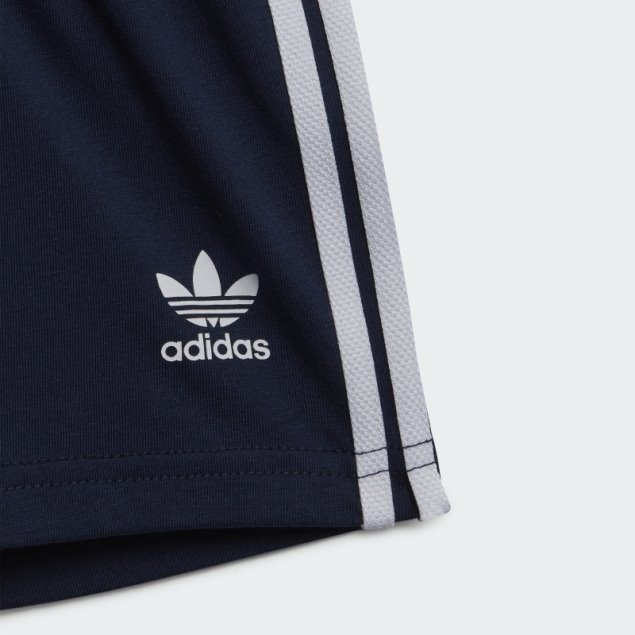 Adidas Night Indigo Trefoil Shorts Camiseta Set