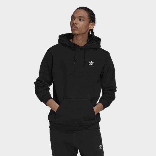 Sudadera Con Capucha Adidas Adicolor Essentials Trefoil Negro