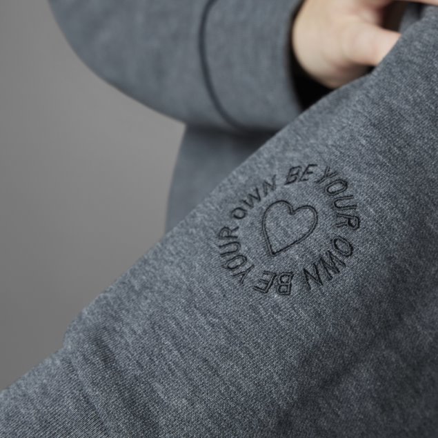 Sudadera Adidas Valentine's Day Gris Oscuro Jaspeado