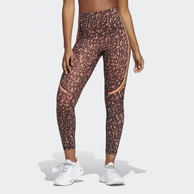 Negro Adidas By Stella Mccartney Truepace Leggings De Entrenamiento Estampados Caliente