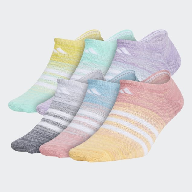 Calcetines Adidas Superlite Multi Space-dye No-show Multicolor 6 Pares