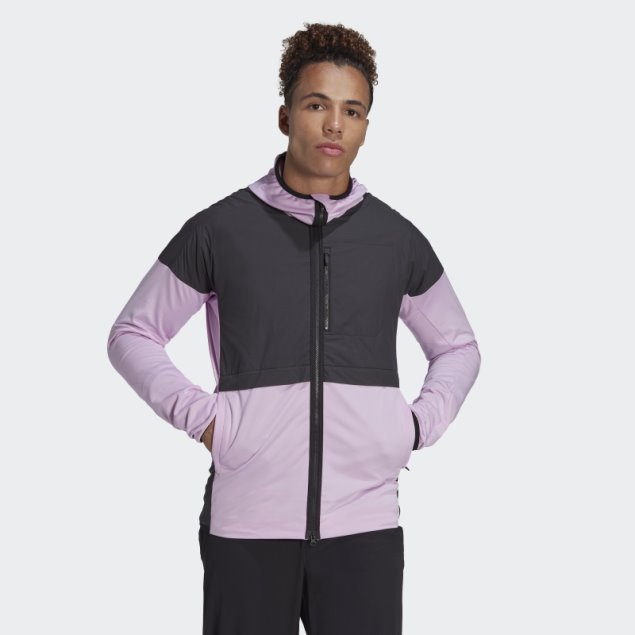 Chaqueta Cortavientos Lila Cinco Diez Flooce Adidas