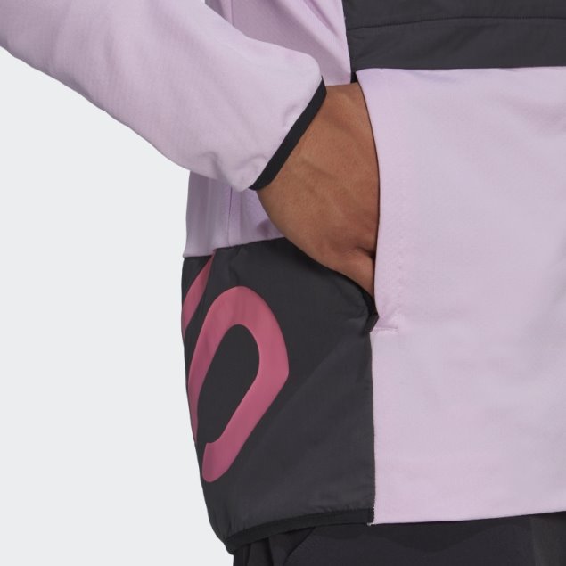 Chaqueta Cortavientos Lila Cinco Diez Flooce Adidas
