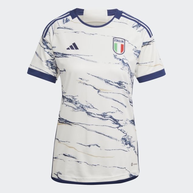 Camiseta Adidas Blanca Seleccion Italia Mujer 23 Segunda Equipacion