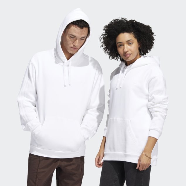 Adidas Sudadera Con Capucha Blanca De Peso Pesado Shmoofoil (género Neutral)