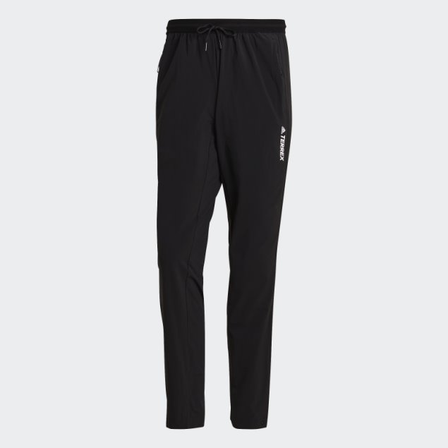 Negro Adidas Terrex Liteflex Senderismo Pantalones De Chándal
