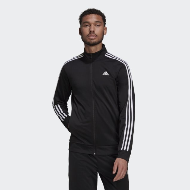 Chaqueta De Chándal Essentials Warm-Up 3 Bandas Adidas Negro