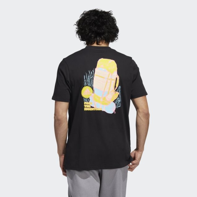 Pack The Essentials Camiseta Gráfica Negra Adidas