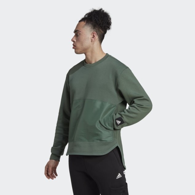 Sudadera De Tejido Polar Adidas Verde óxido