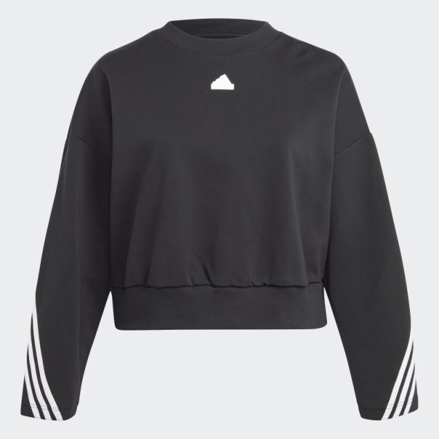 Sudadera De 3 Rayas Con íconos Del Futuro (tallas Grandes) Negro Adidas