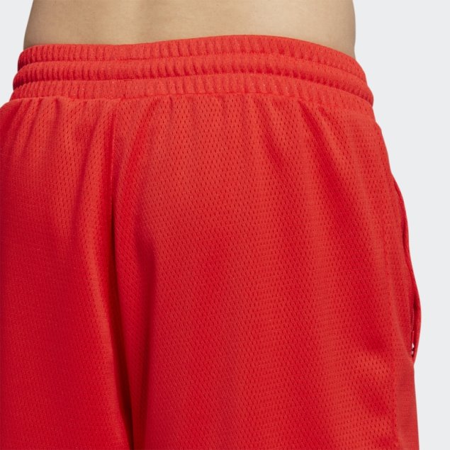 Shorts De Malla Adidas Essentials Rojos