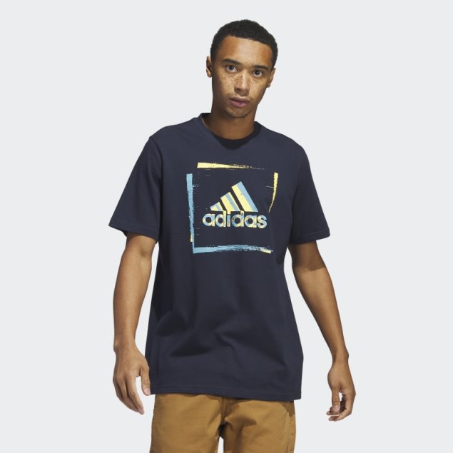 Camiseta De Manga Corta Con Gráfico De Plantilla De Dos Tonos Tinta Adidas