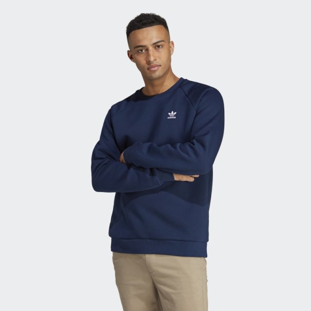 Sudadera Con Cuello Redondo Trefoil Essentials Night Indigo Adidas
