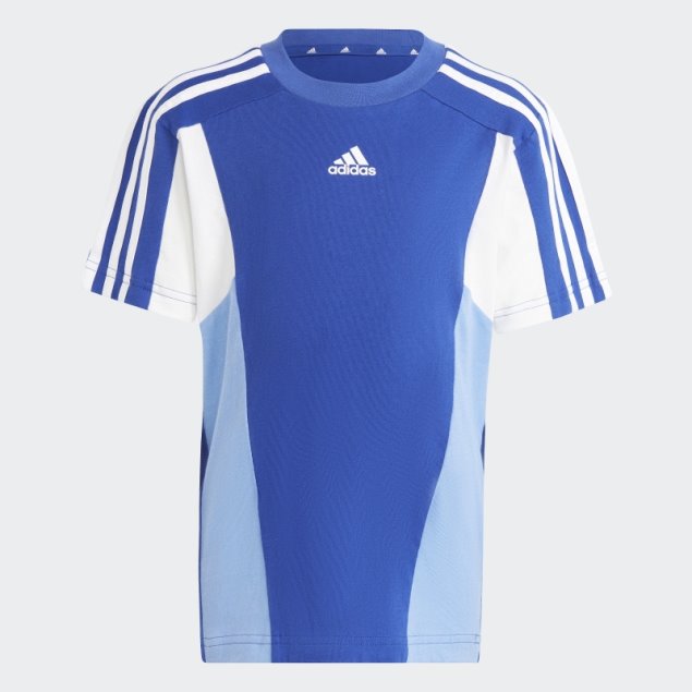 Camiseta Azul Adidas Essentials Colorblock