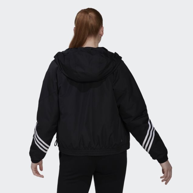 Chamarra Negra Con Capucha Adidas Back To Sport
