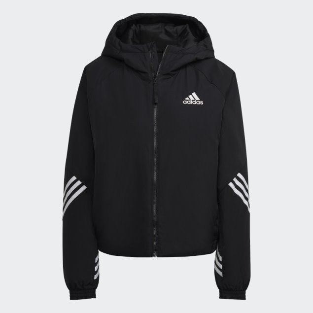 Chamarra Negra Con Capucha Adidas Back To Sport
