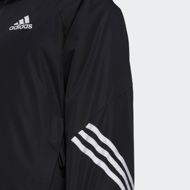 Chamarra Negra Con Capucha Adidas Back To Sport