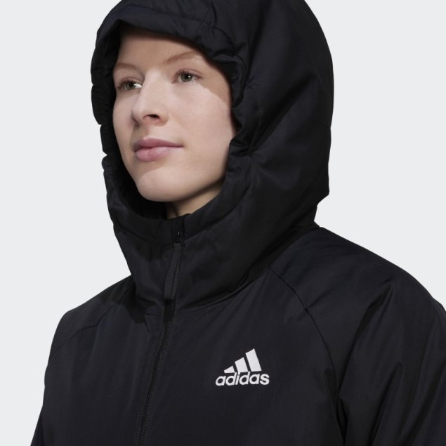 Chamarra Negra Con Capucha Adidas Back To Sport