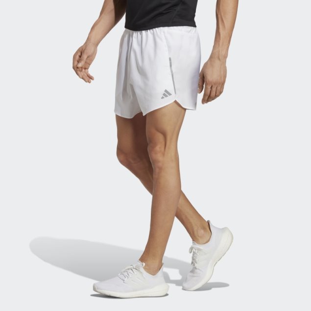 Blanco Diseñado Para Correr Pantalones Cortos De Ingeniería Adidas