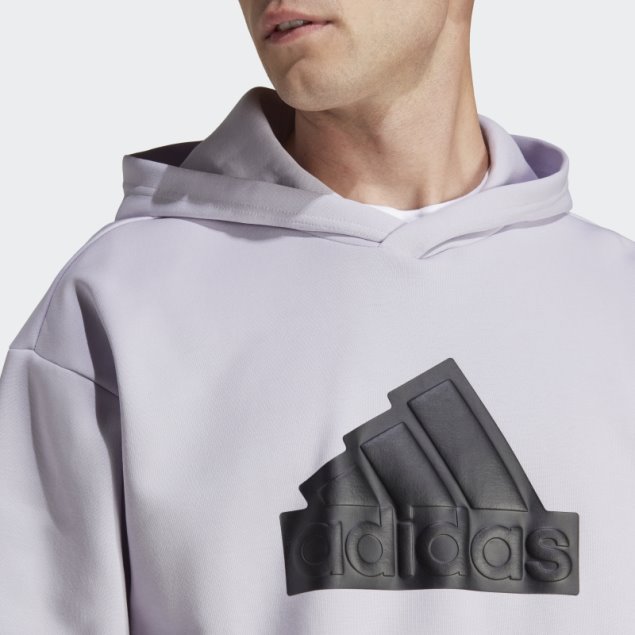 Adidas Silver Amanecer Iconos Del Futuro Insignia De Sudadera Con Capucha Deportiva