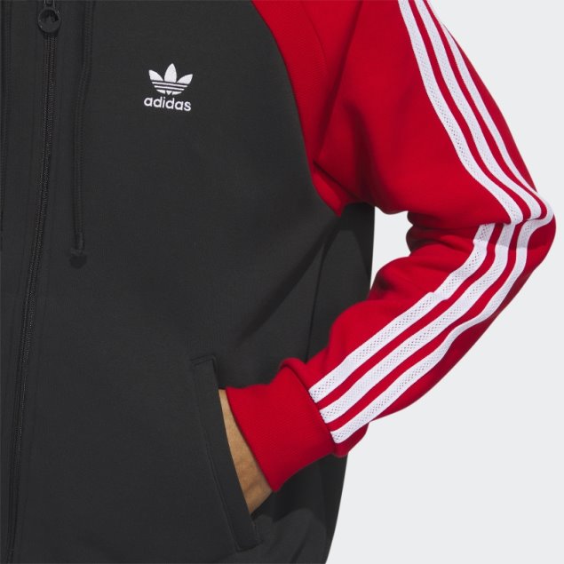 Chamarra De Chándal Con Capucha Negra Adidas Sst