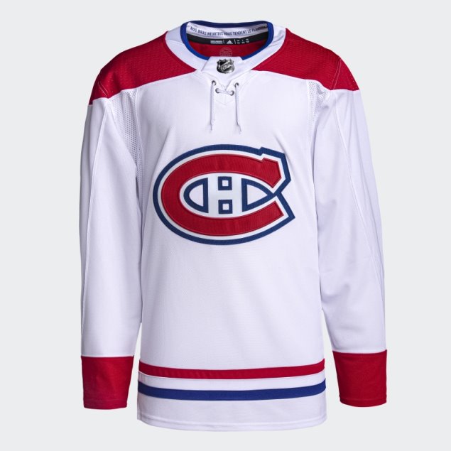 Camiseta Canadiens Visitante Autentico Pro Blanco Adidas