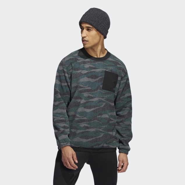 Sudadera Con Estampado Texturizado Negro Adidas