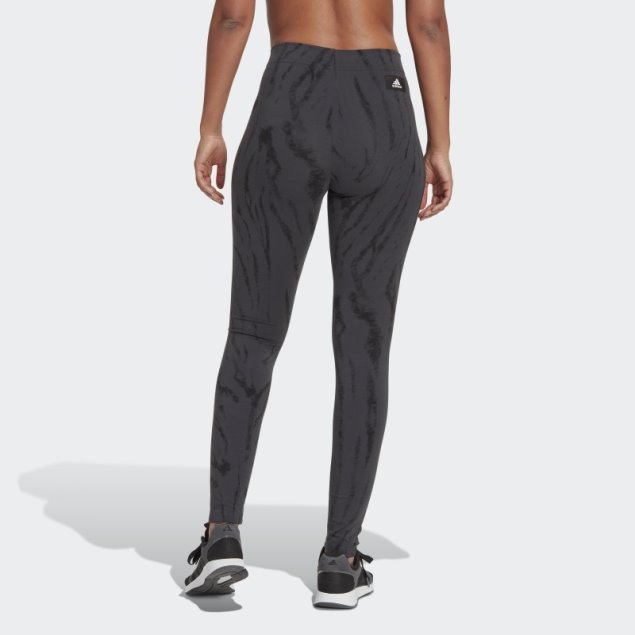 Adidas Futuro Iconos Animal Print Leggings Carbono