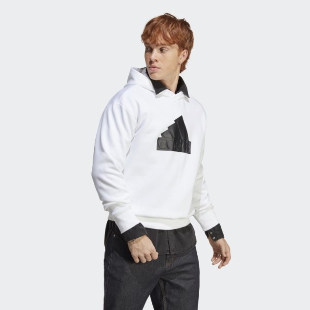 Blanco Futuro Iconos Insignia De Deporte Sudadera Con Capucha Adidas Caliente