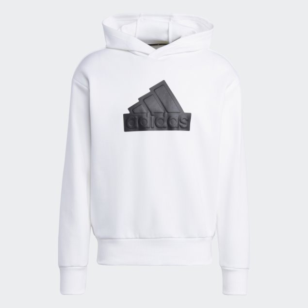 Blanco Futuro Iconos Insignia De Deporte Sudadera Con Capucha Adidas Caliente
