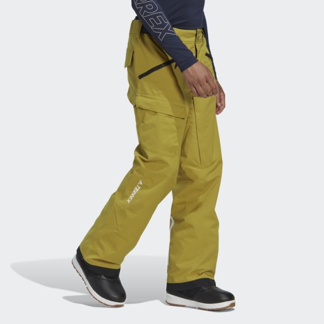 Pantalones De Chándal De Nieve Con Aislamiento De Dos Capas Adidas Terrex Resort Oliva